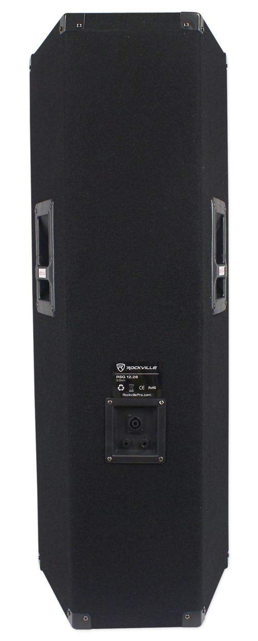 12" 2000W DJ PA Speaker Pair with Amplifier W44278