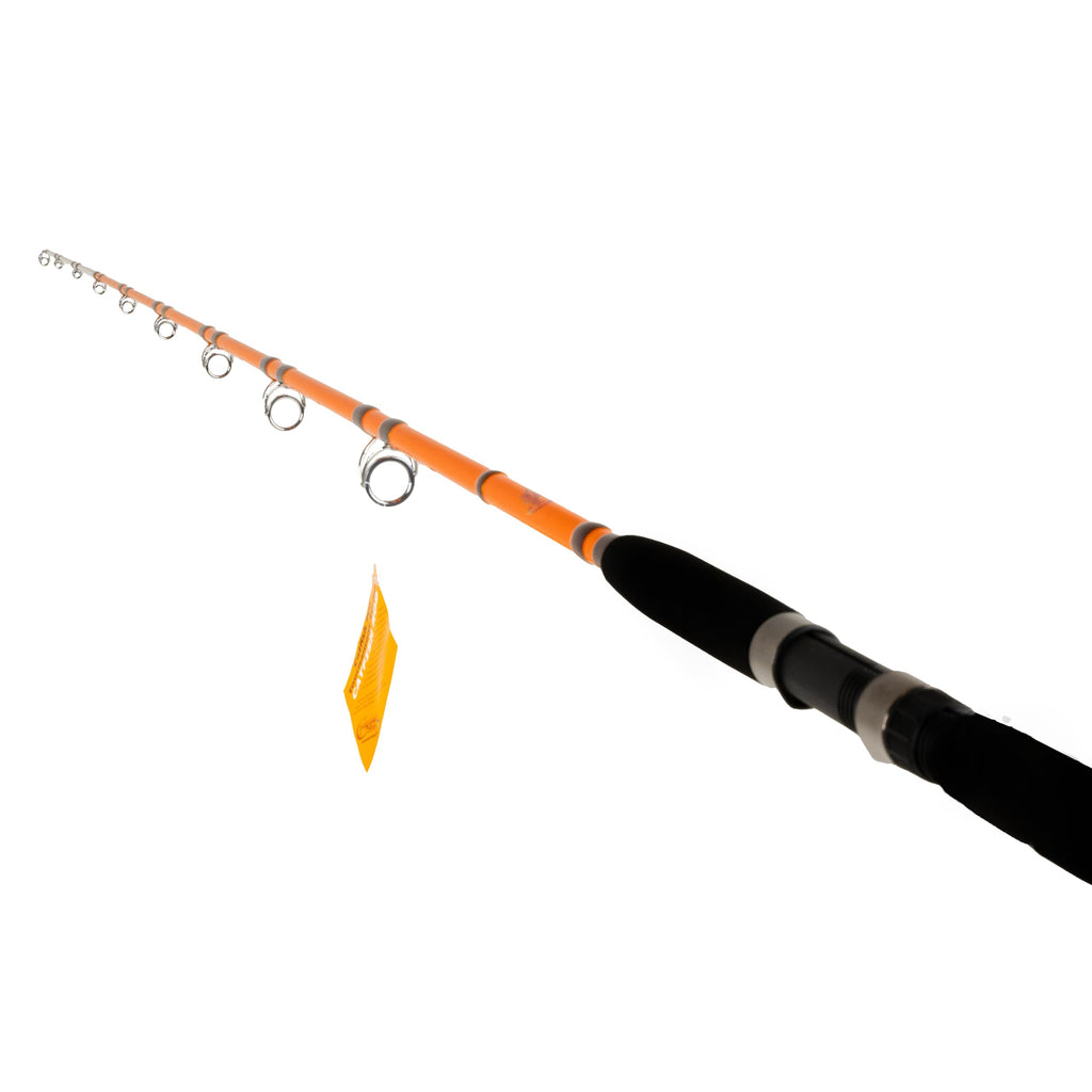 7'6" One-Piece Orange Medium Heavy Action Spinning Fishing Rod S16739