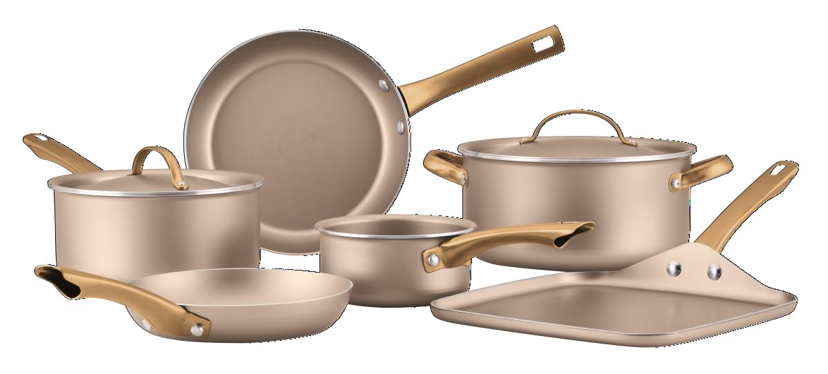 Nonstick Cookware and Pot Set with Lids, Dishwasher Safe, 12 Piece O700215