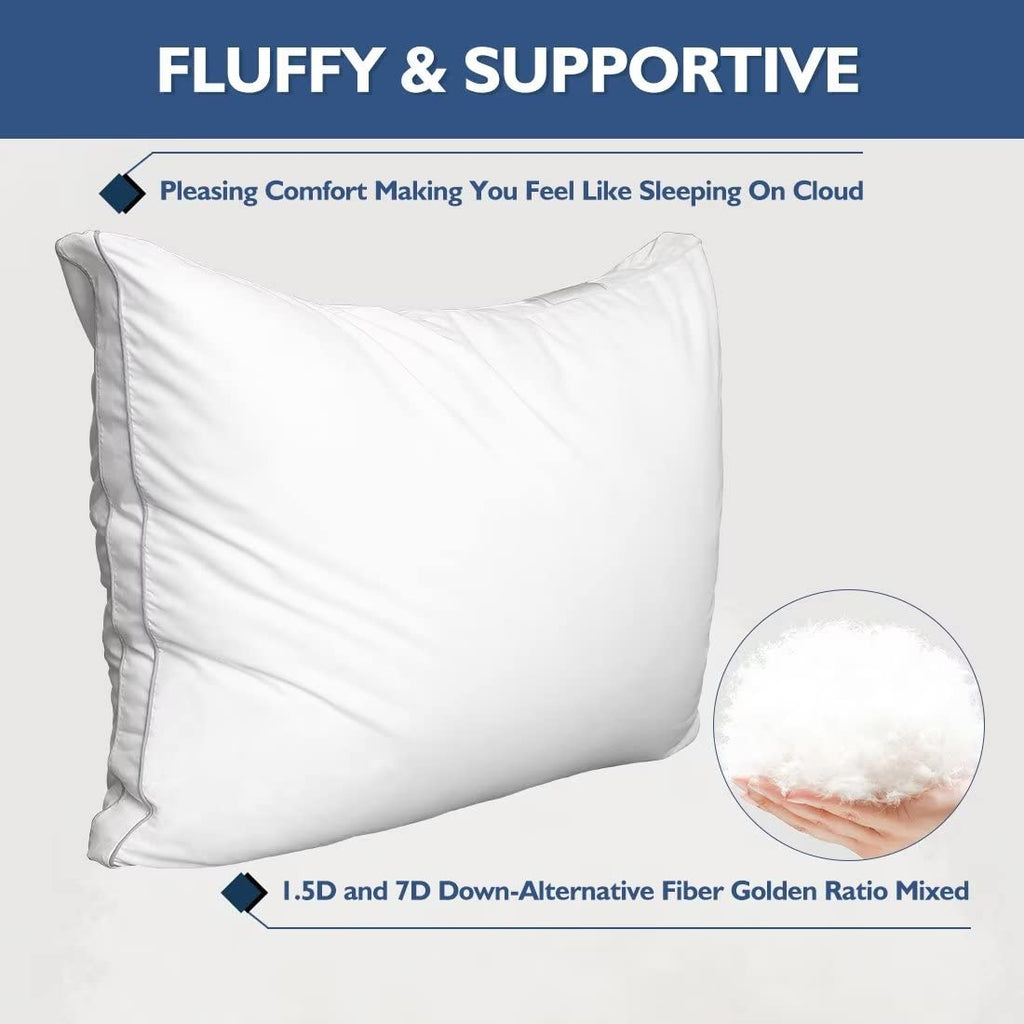 King Size Set of 2 Down Alternative Bed Pillows B264