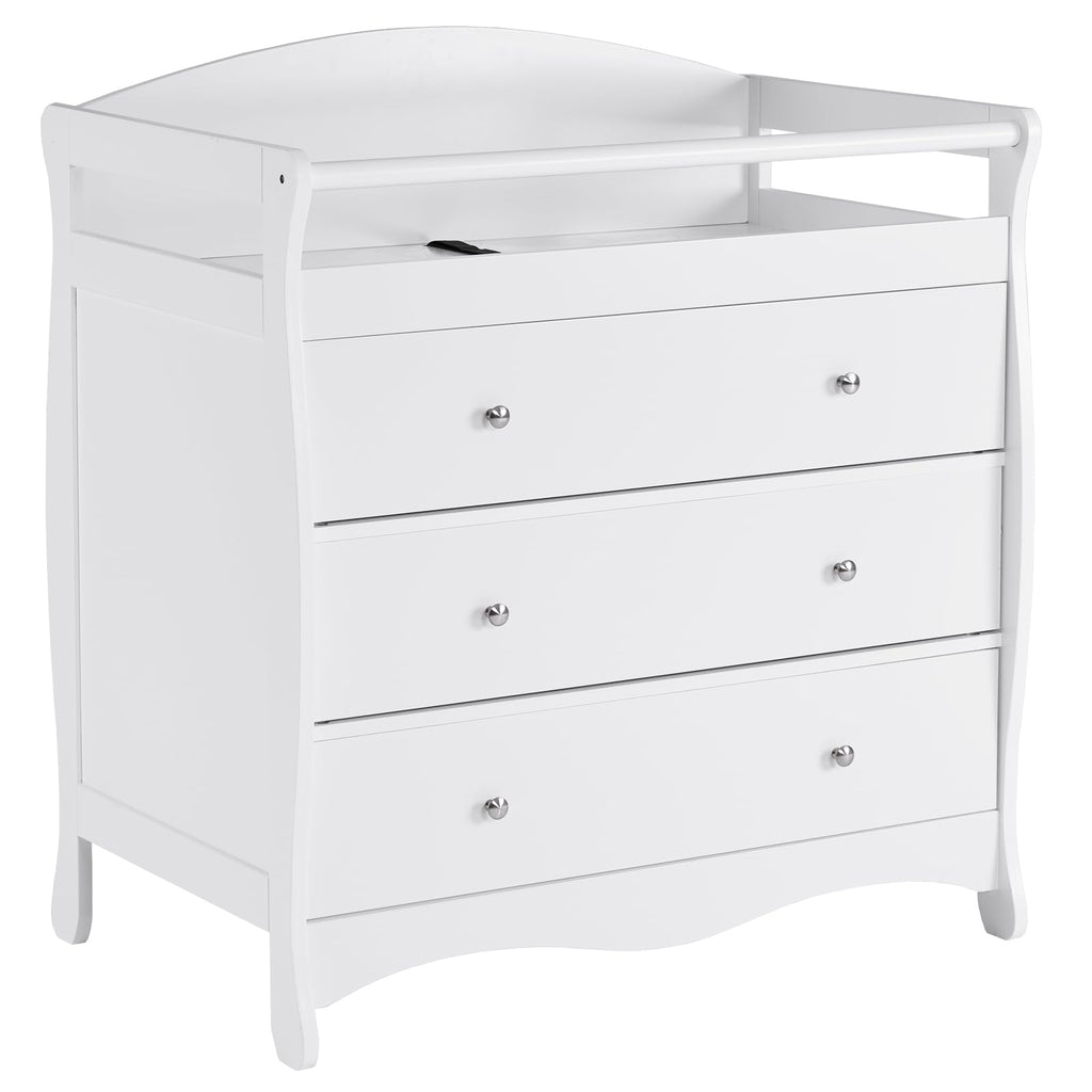 White Changing Table Dresser J17474