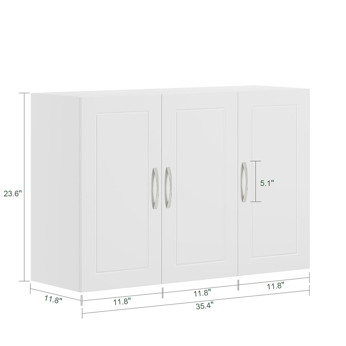 White 3-Door Bathroom Wall Cabinet A462213