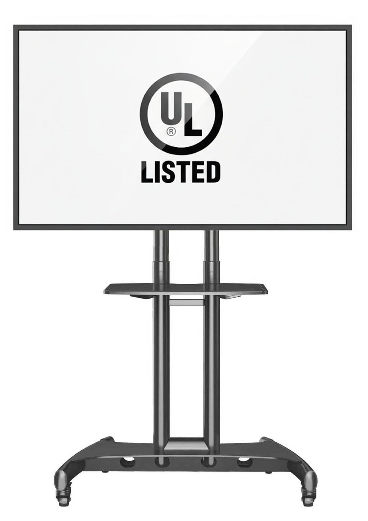 Rolling TV Stand with Wheels for 32 to 75 Inch Flat Panel Screens O9069