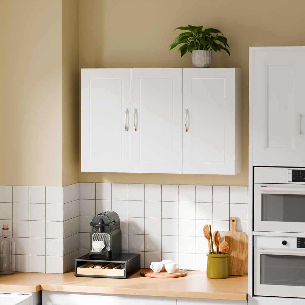 White 3-Door Bathroom Wall Cabinet A462213