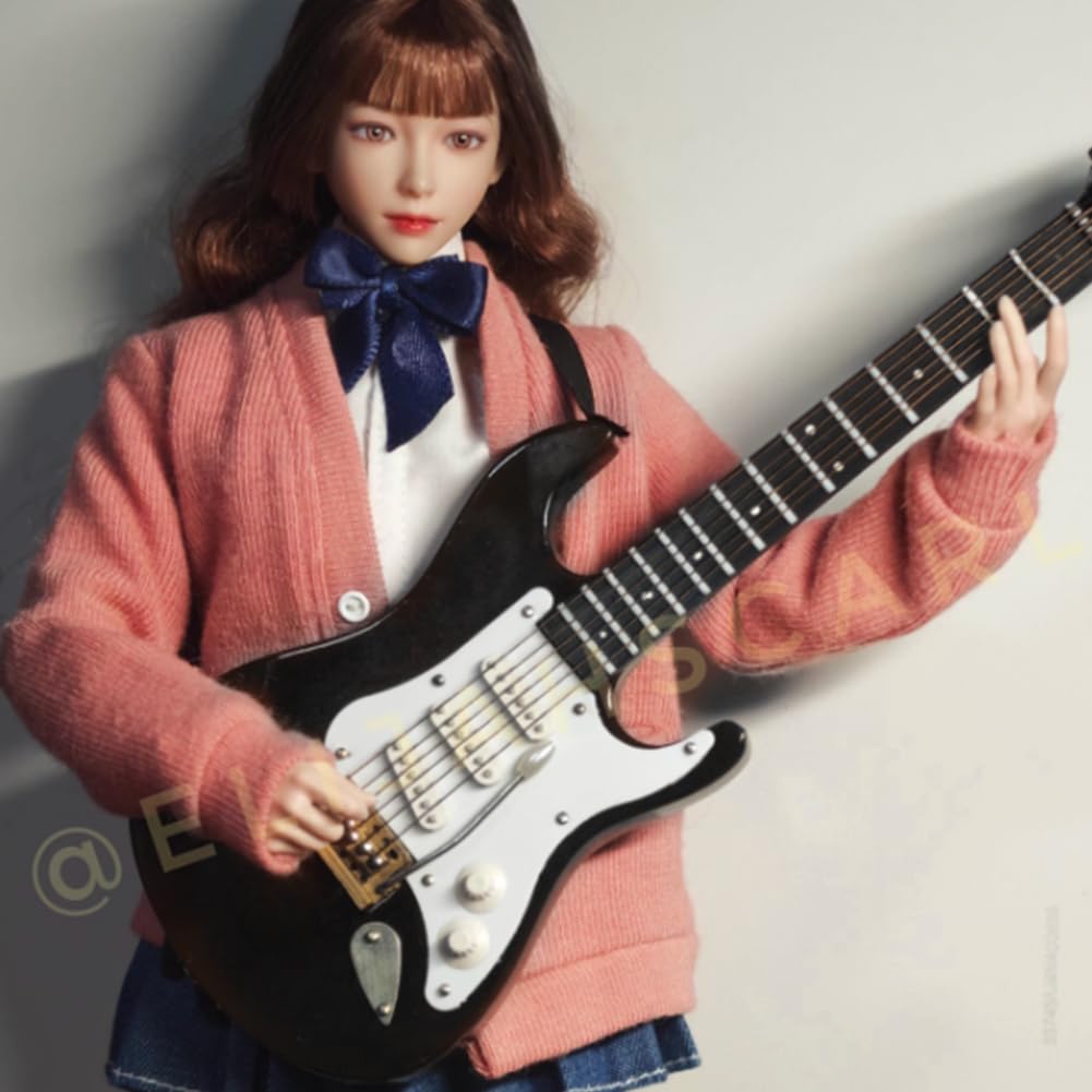 Black Miniature Bass Guitar Replica 1:4 Scale Y244