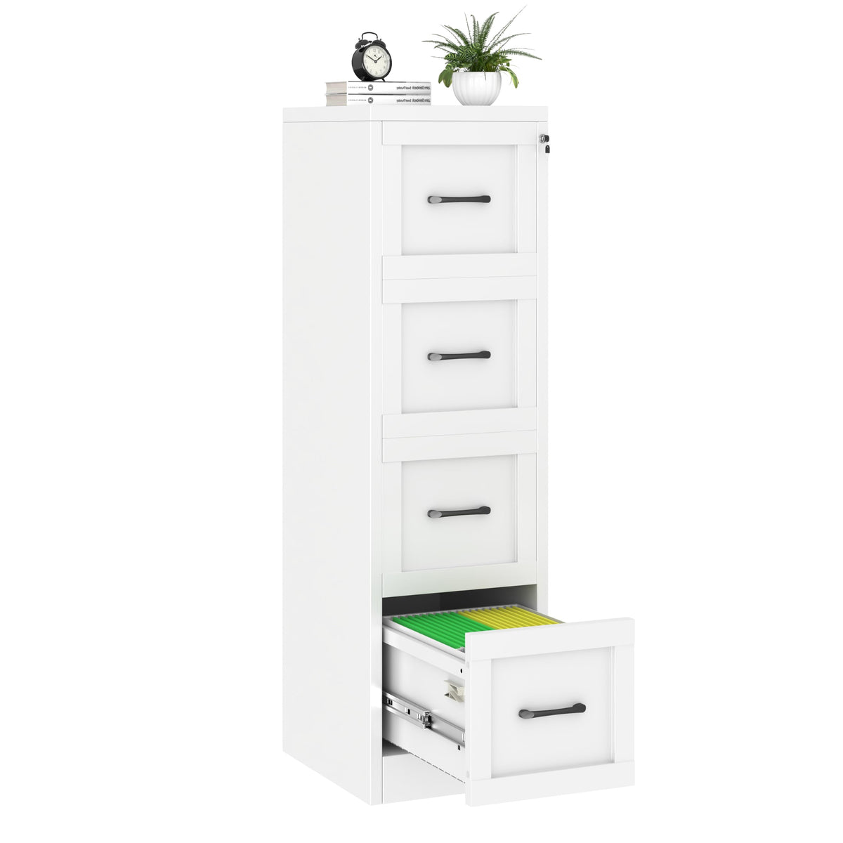4 Drawer Metal File Cabinet with Lock S512