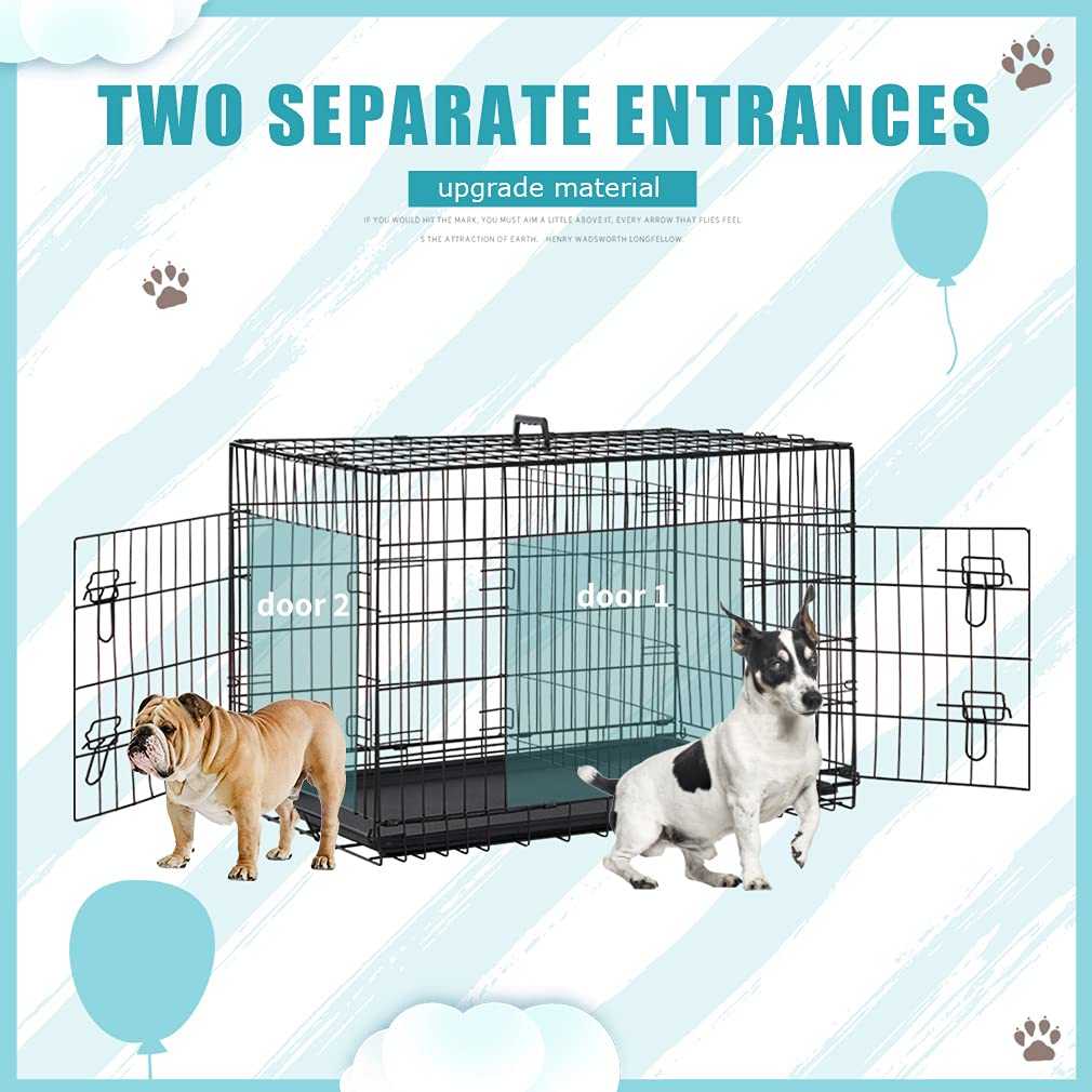 Black Metal Dog Crate Y7630