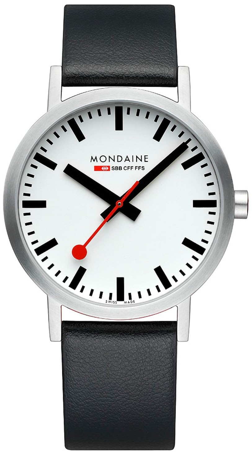 Vegan Grape Black Leather White Dial Watch D962535