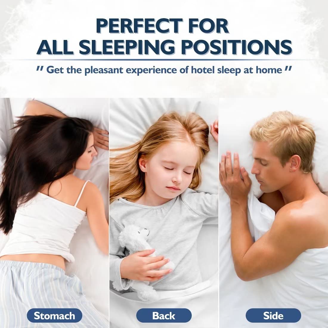 King Size Set of 2 Down Alternative Bed Pillows B264
