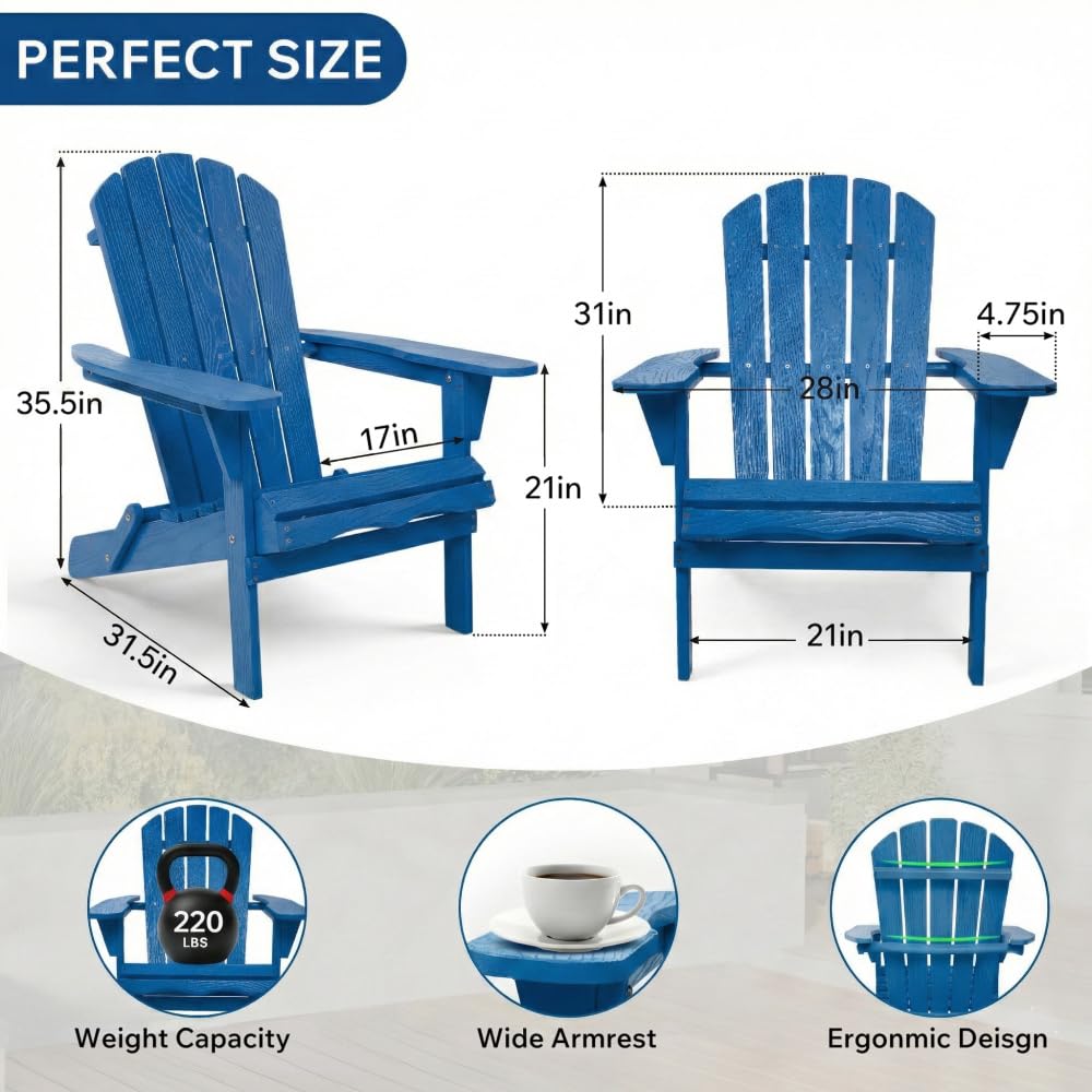 Wood Folding Adirondack Chair V697919