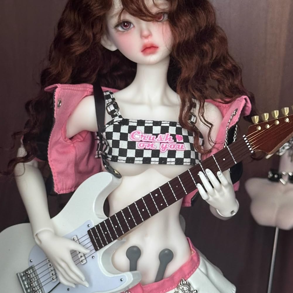Black Miniature Bass Guitar Replica 1:4 Scale Y244
