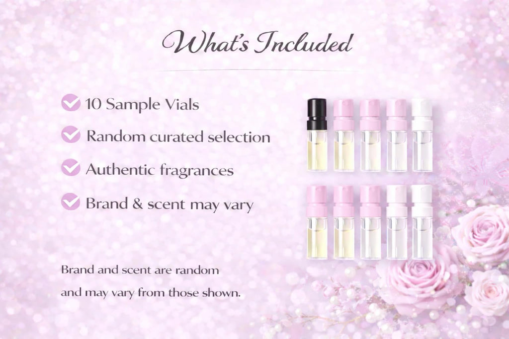 Perfume Discovery Set 10-Piece Fragrance Mini Vial Sampler Kit C7916