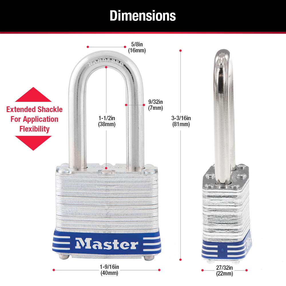 Outdoor Keyed-Alike Padlock 4 Pack R32879