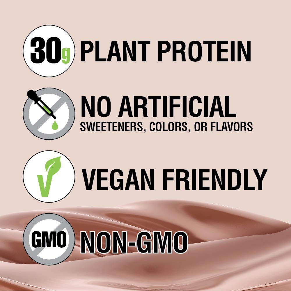 Plant-Based Vegan Chocolate Protein Shake, 30g Protein, Pack of 12 F874