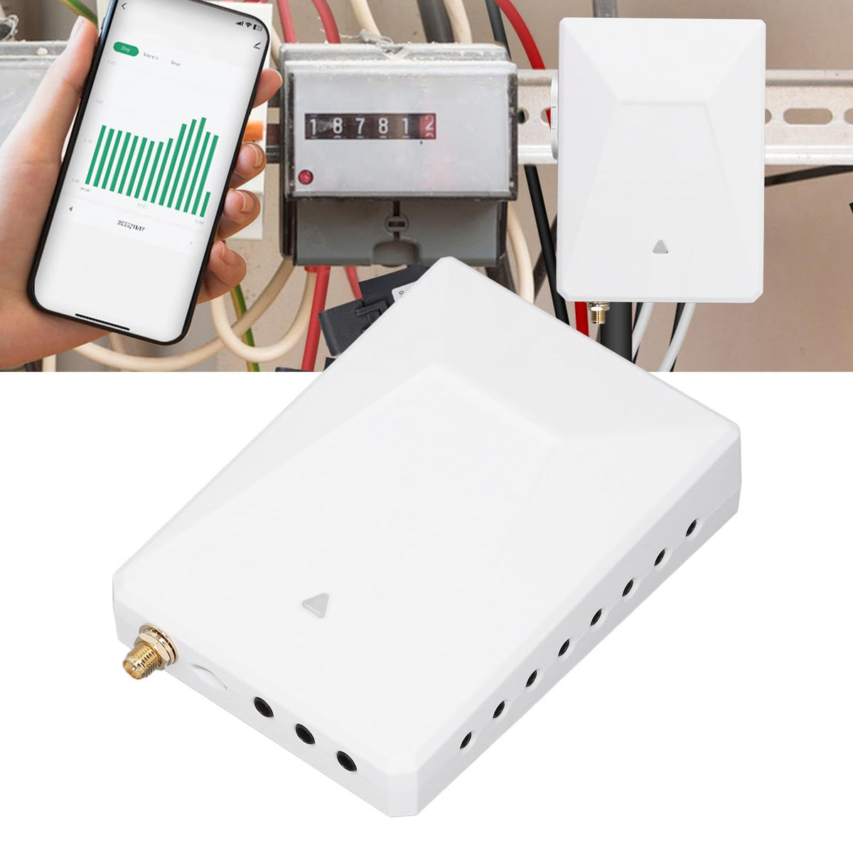 WiFi 3 Phase 4 Wire Bidirectional Energy Meter with Sensors R591