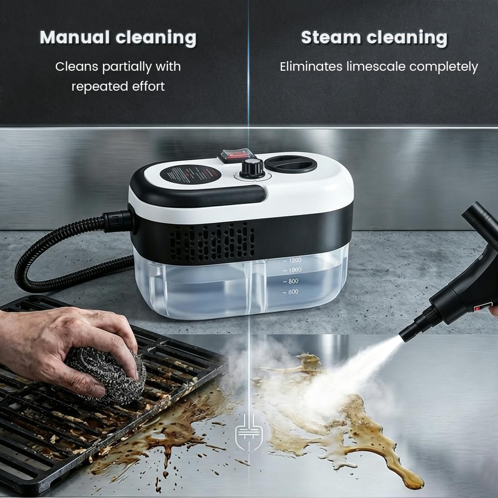 1.5L Handheld Steam Cleaner with 9pcs Accessories W723832