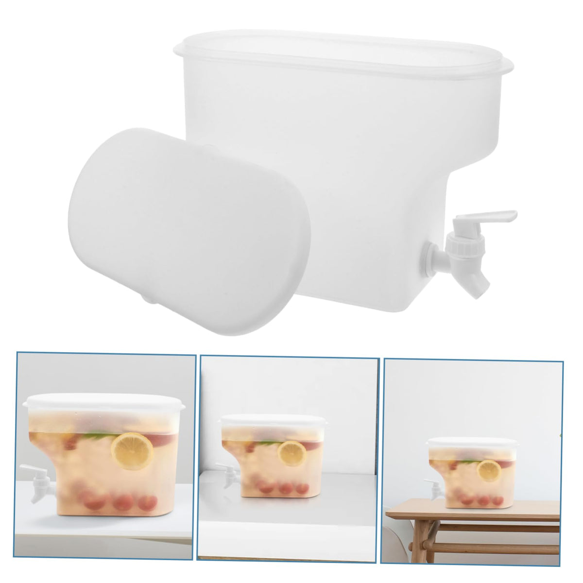 Water Jug with Faucet 3.5L PP Large Capacity M869834