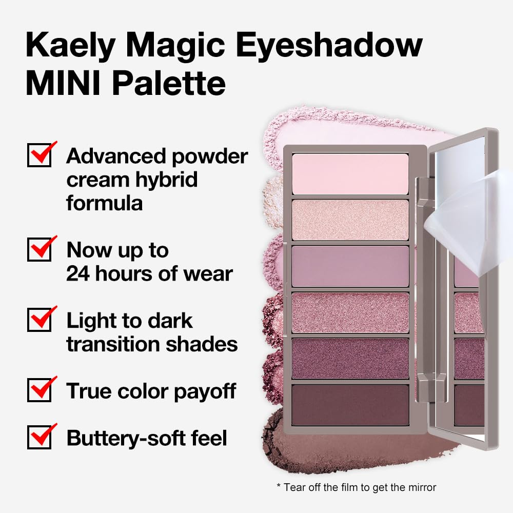6 Colors Mini Rose Pink Eyeshadow Palette U544217