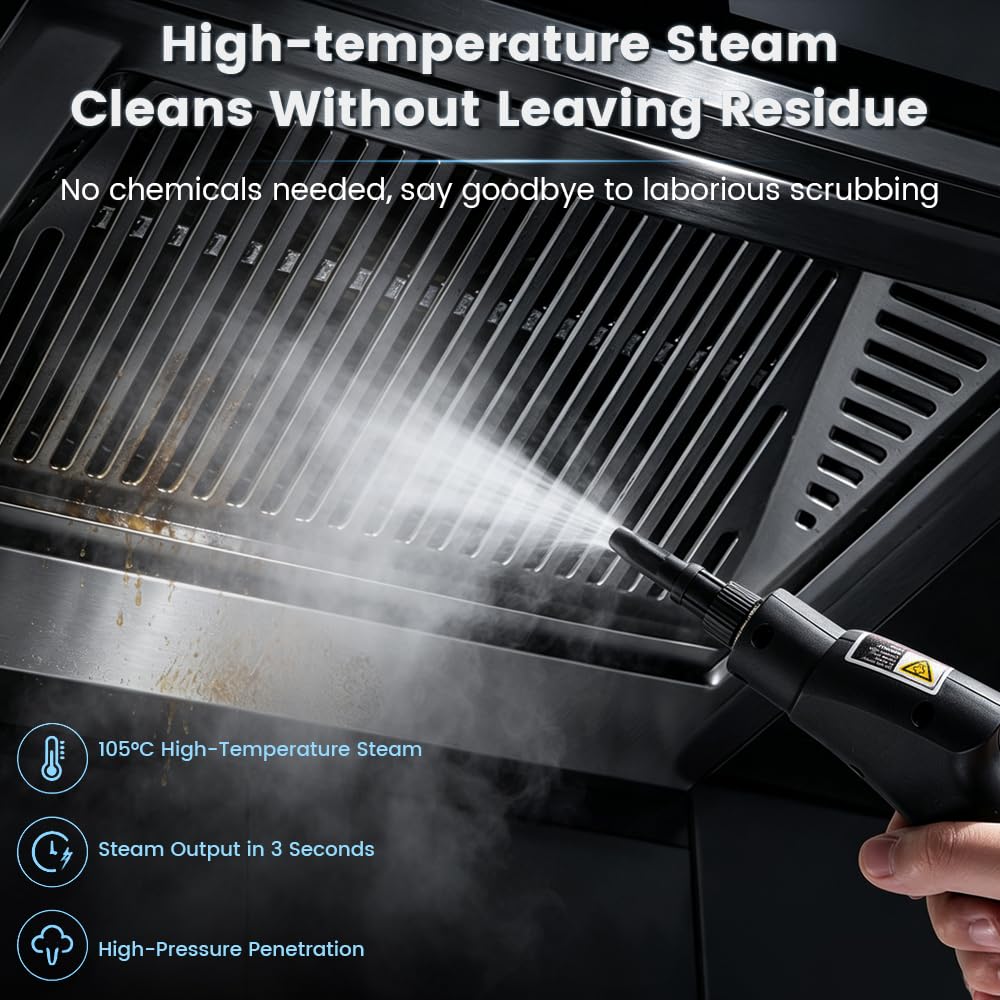 1.5L Handheld Steam Cleaner with 9pcs Accessories W723832