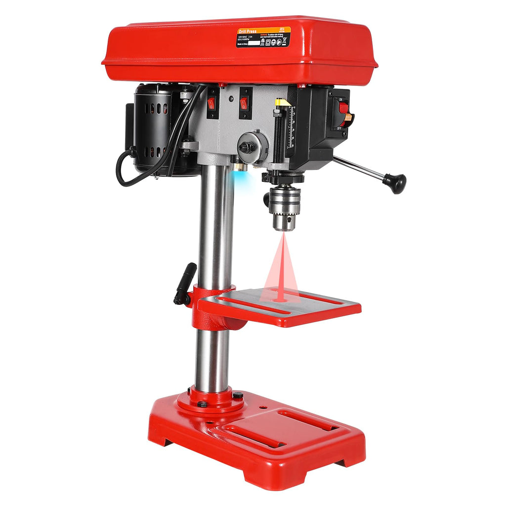 8" Benchtop Drill Press with 5 Adjustable Speeds A3123