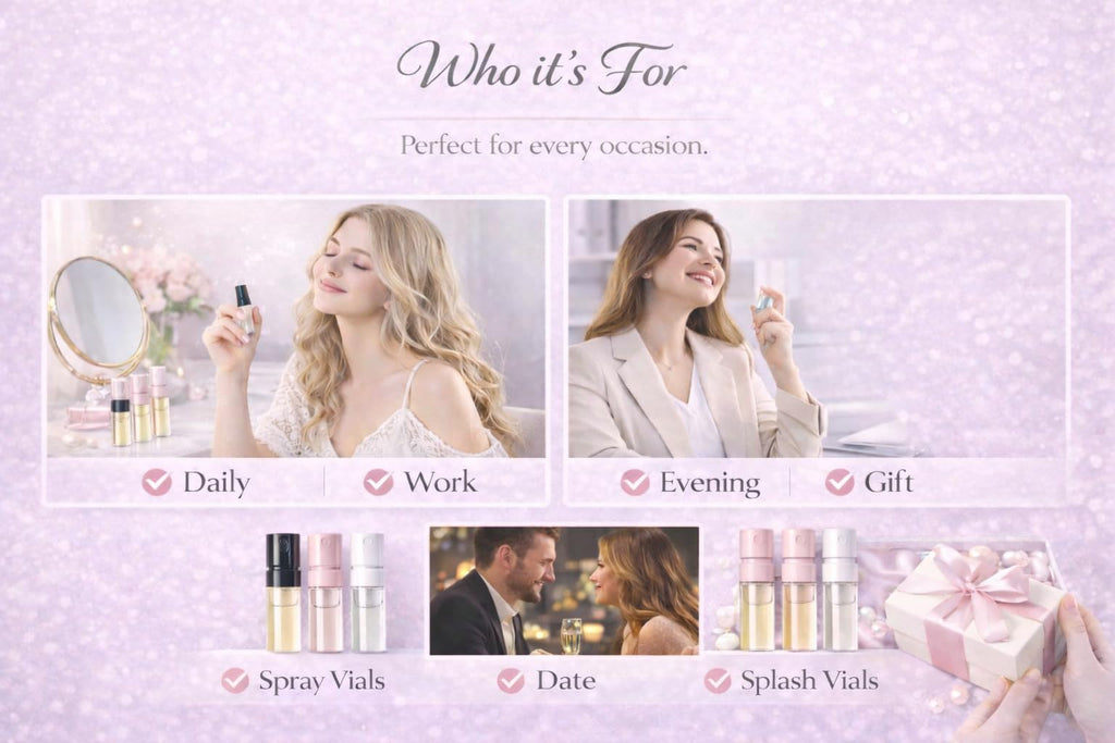 Perfume Discovery Set 10-Piece Fragrance Mini Vial Sampler Kit C7916