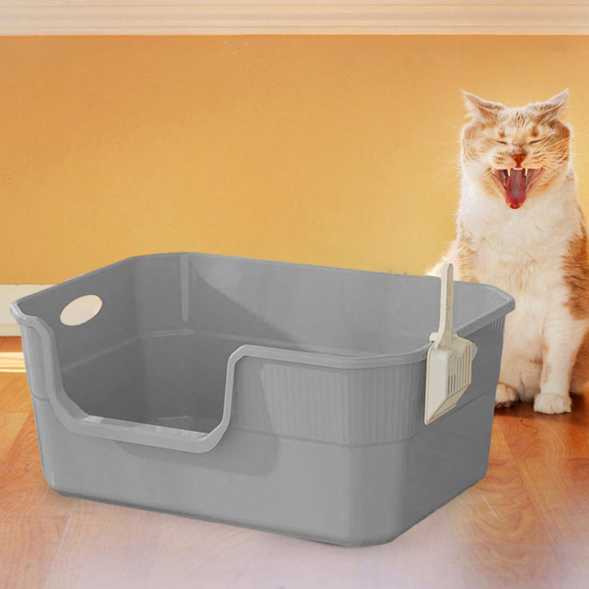 Open Top Cat Litter Tray PP M341324