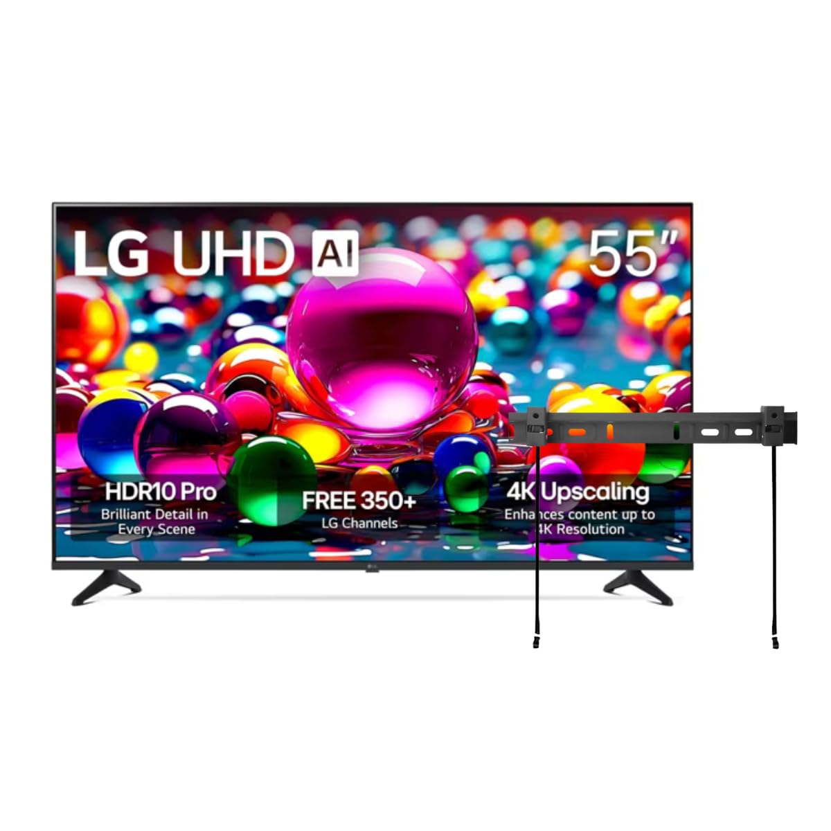 55" 4K LED Smart TV with Wall Mount U2146