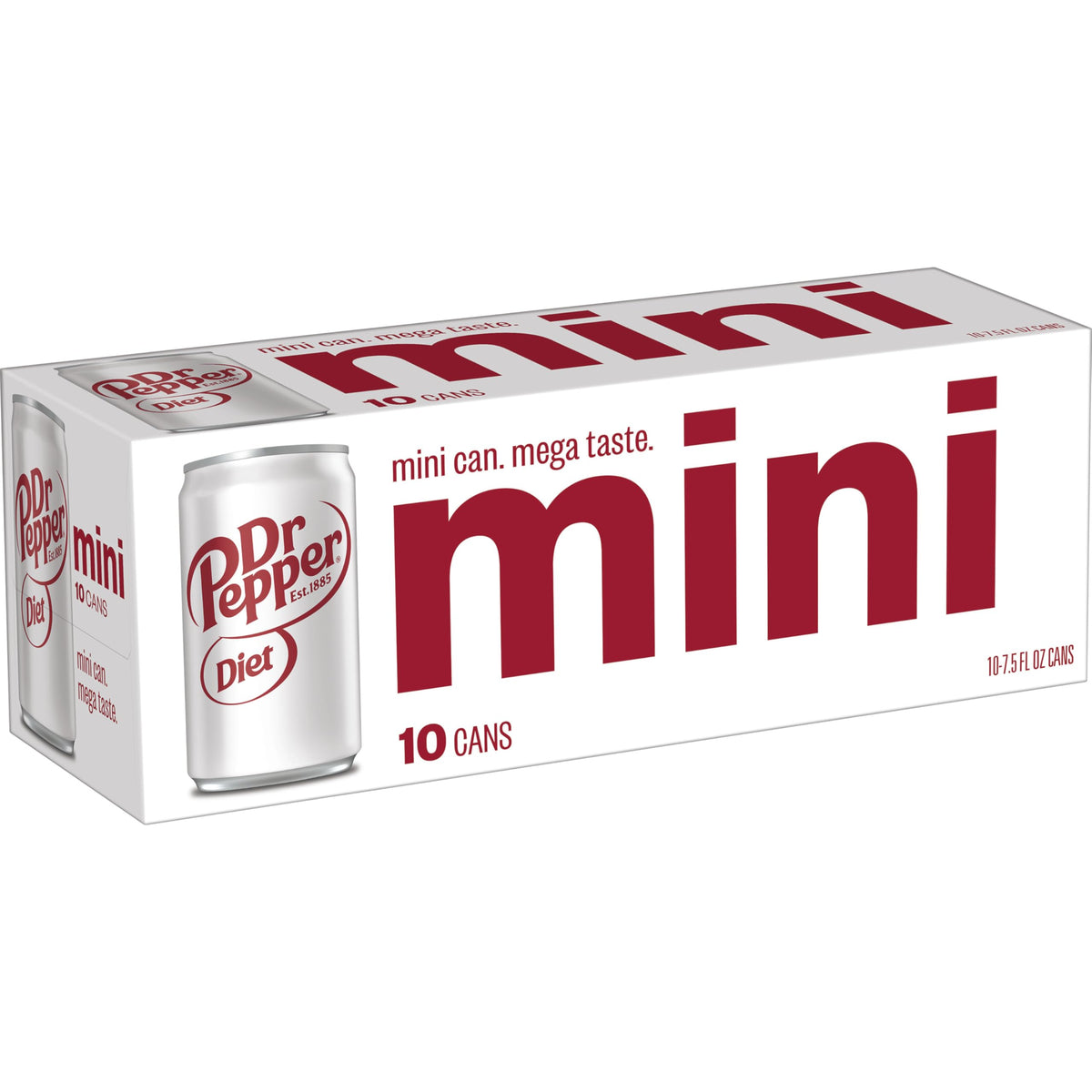 Diet Dr Pepper Soda 7.5 fl oz 10 pack D3342