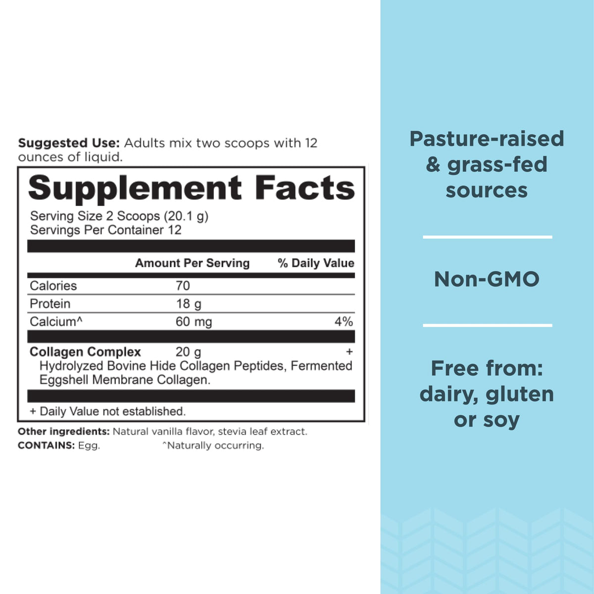 Hydrolyzed Collagen Peptides Powder Vanilla A462576