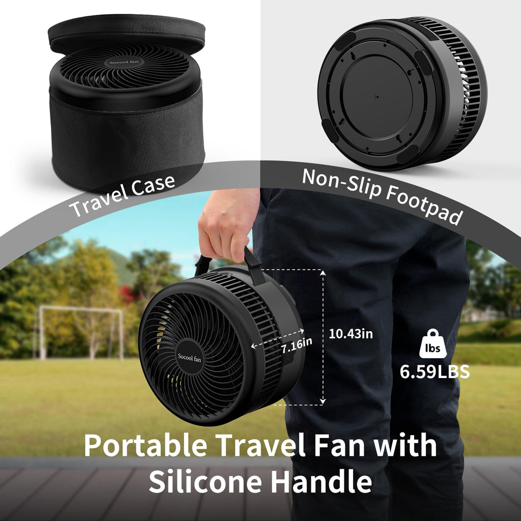 40000mAh Rechargeable Portable Fan with 8 Speed C422991