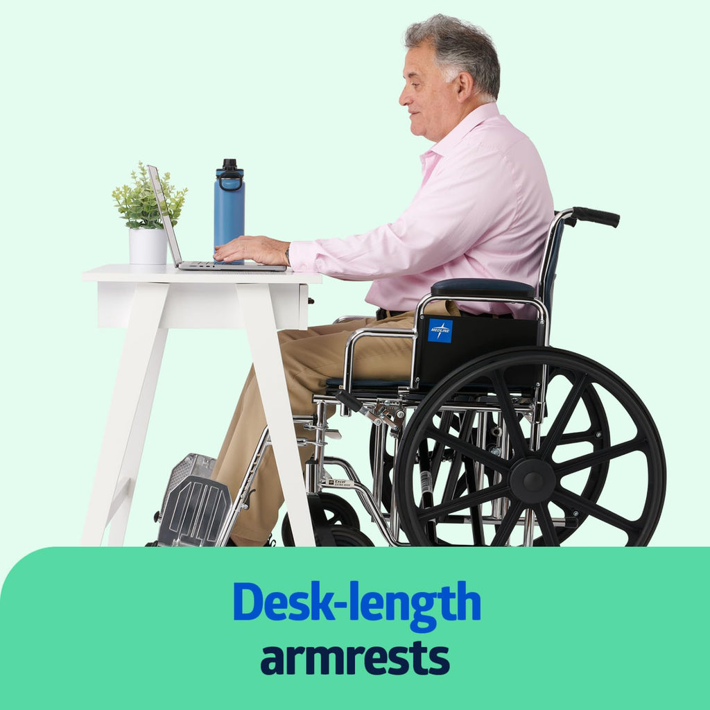 Extra-Wide Bariatric Wheelchair with 24" Wide Seat W922