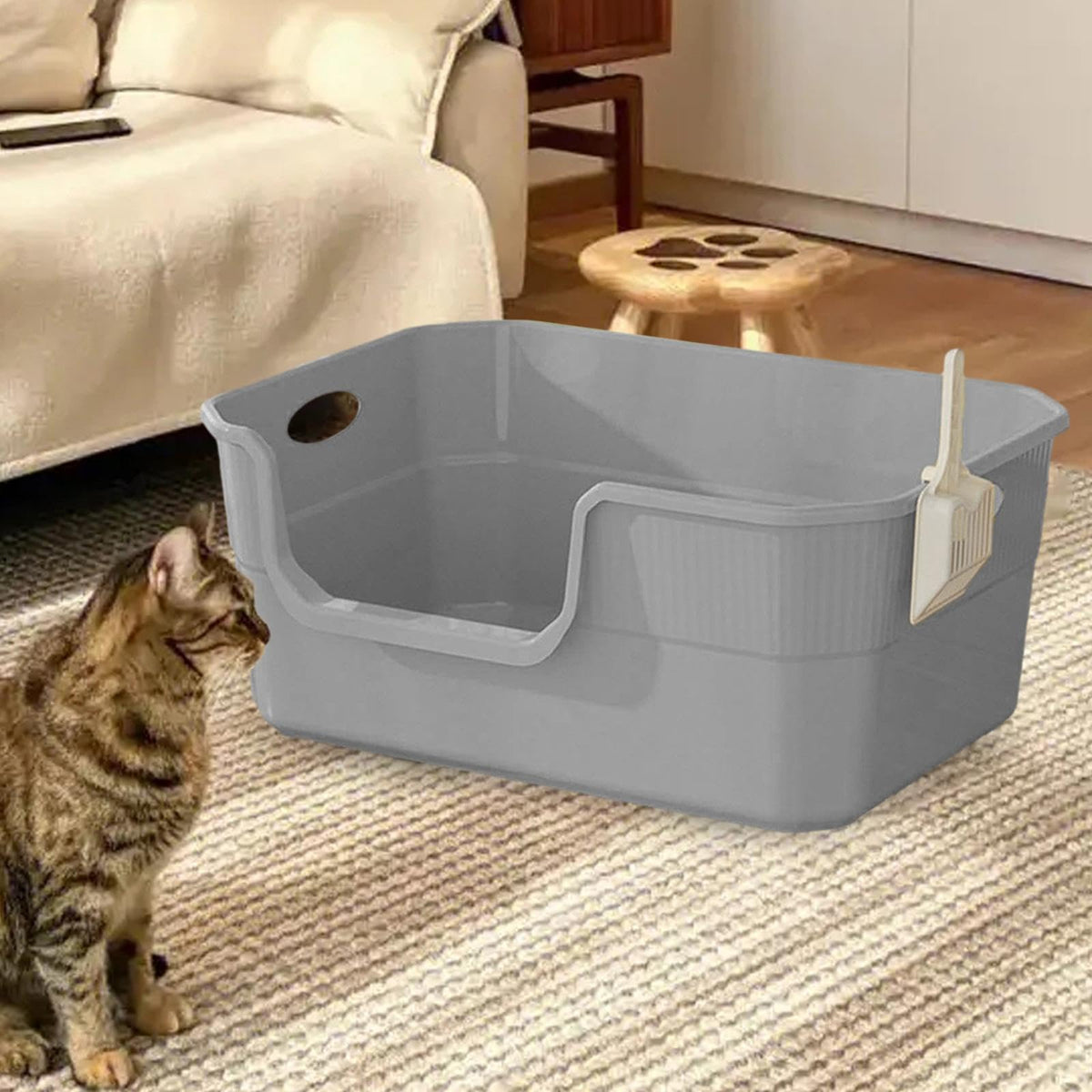 Open Top Cat Litter Tray PP M341324