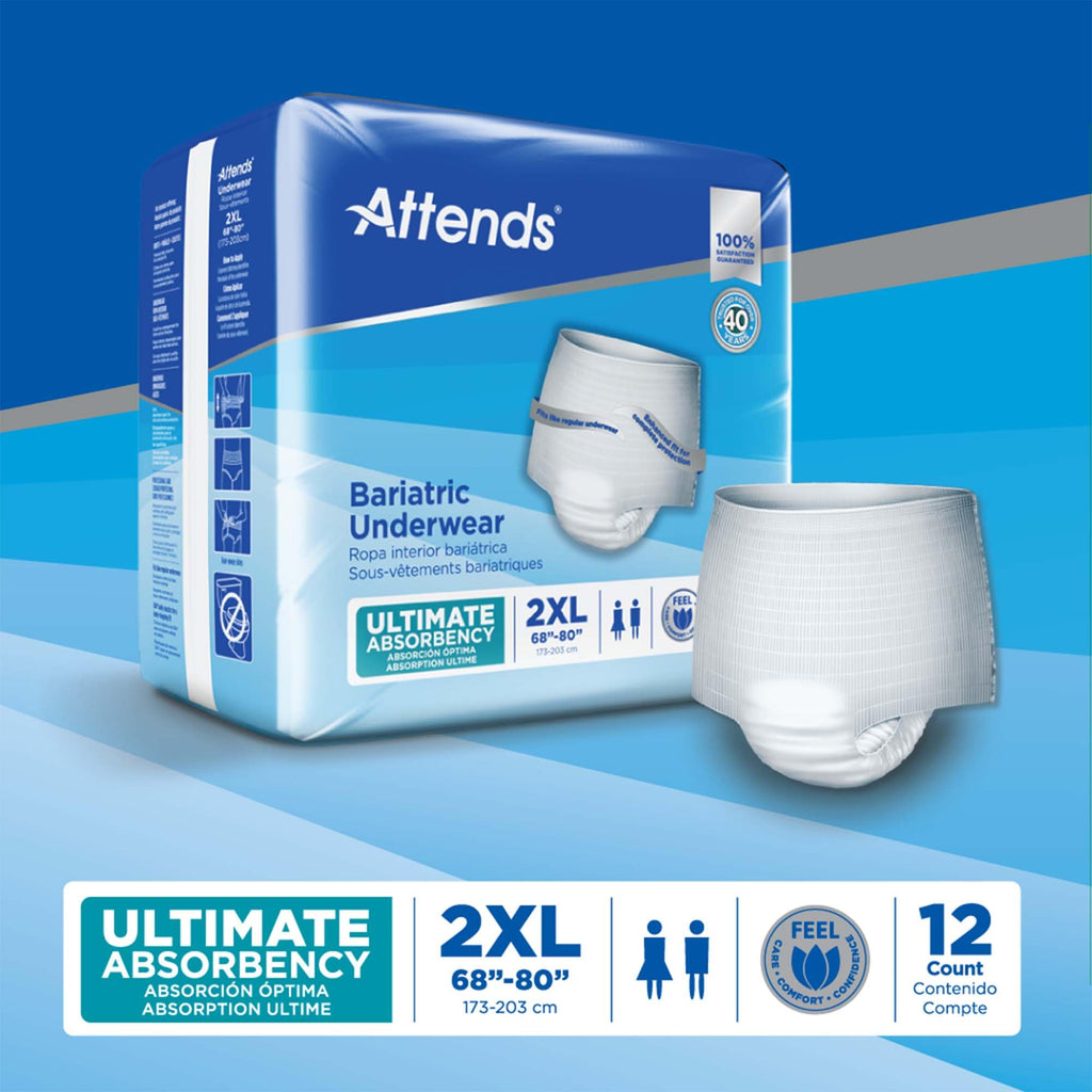 2X-Large Adult Incontinence Underwear, 12 ct Y57891