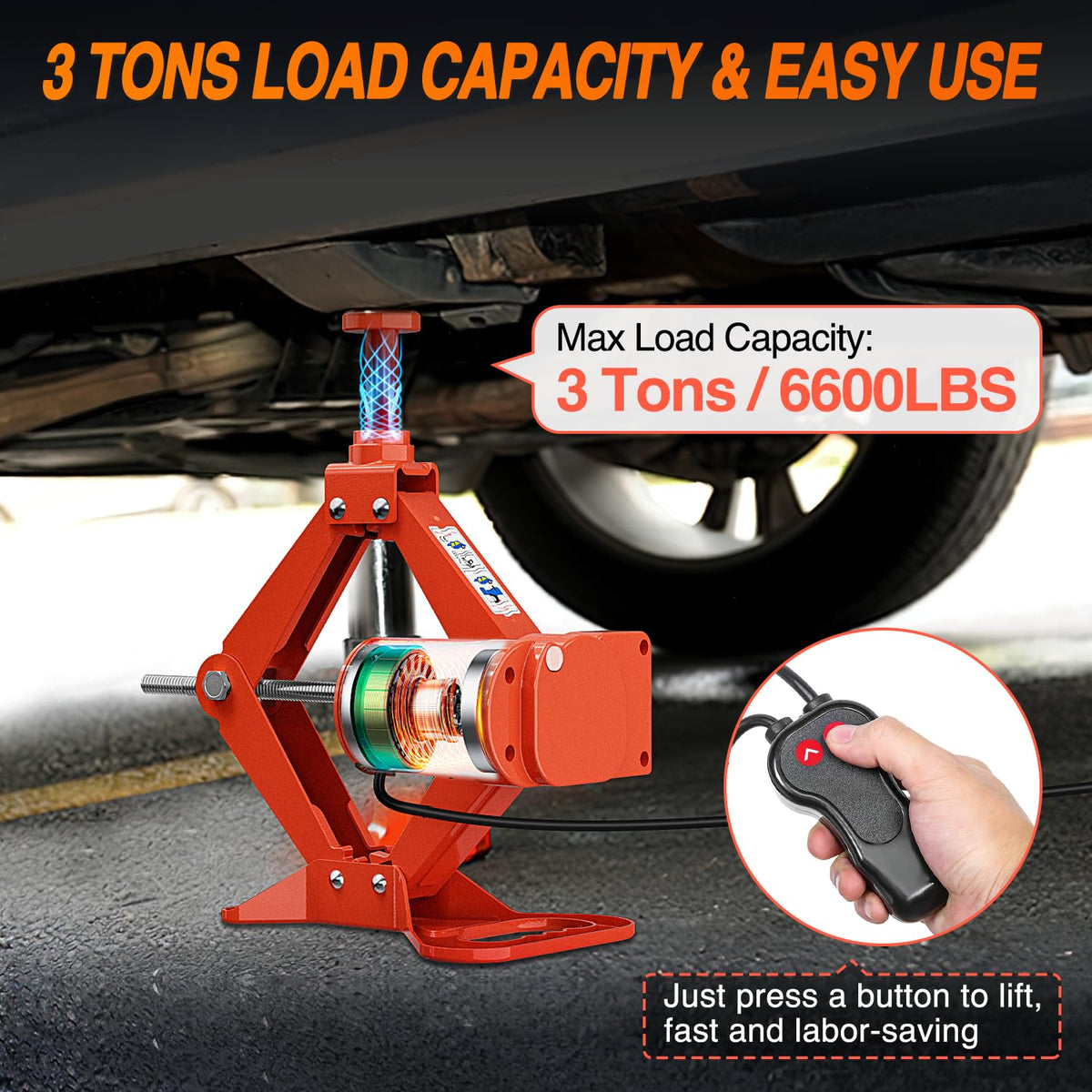 3 Ton 12V Electric Car Jack K85438