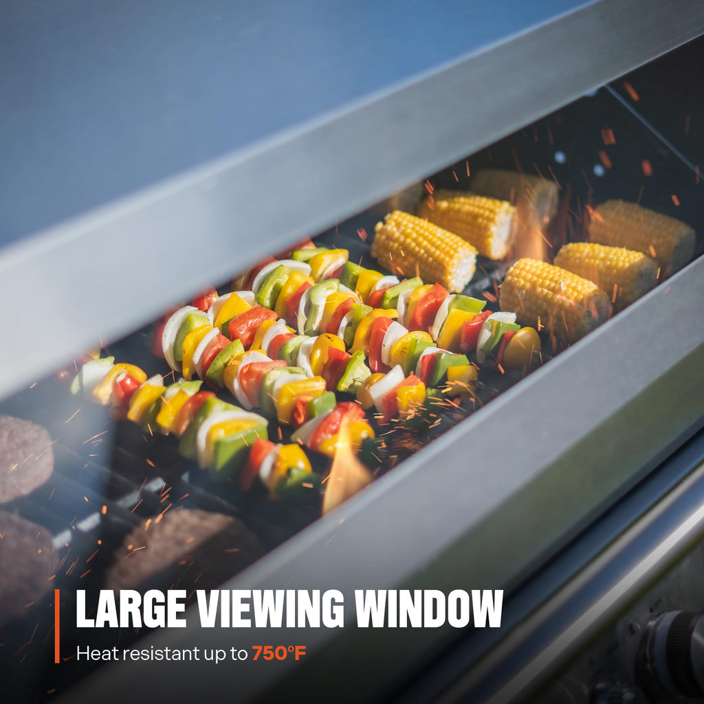 6+1 Burner Propane Gas Grill with Cover and Rotisserie Kit S261619
