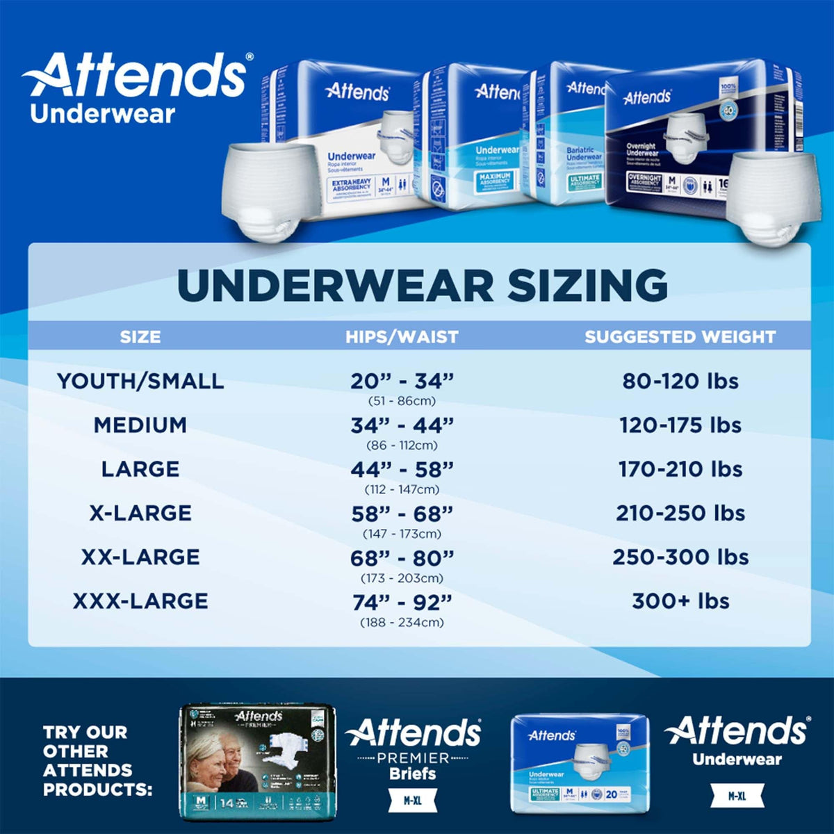 2X-Large Adult Incontinence Underwear, 12 ct Y57891