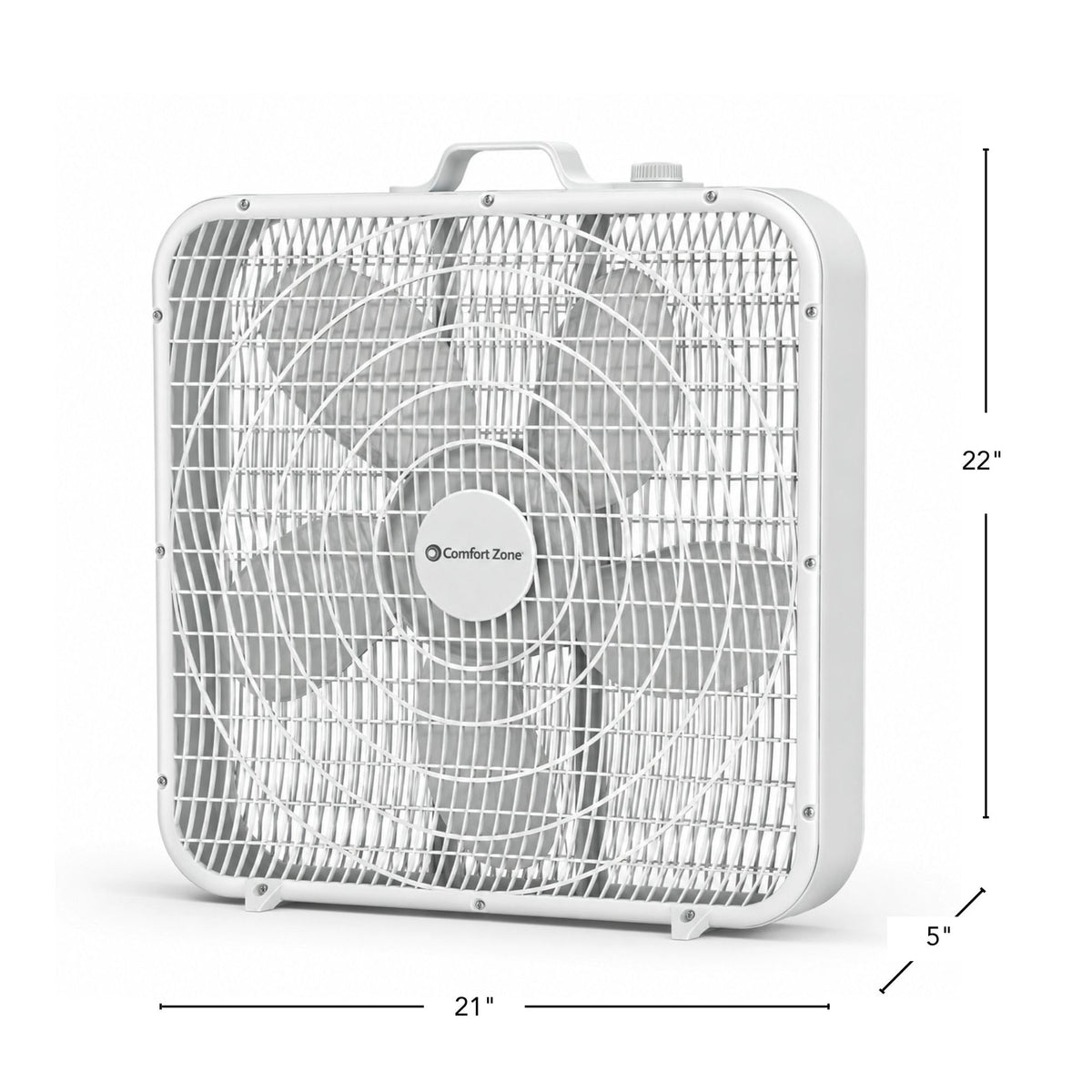 20 inch 3 Speed Box Fan with Carry Handle R5223