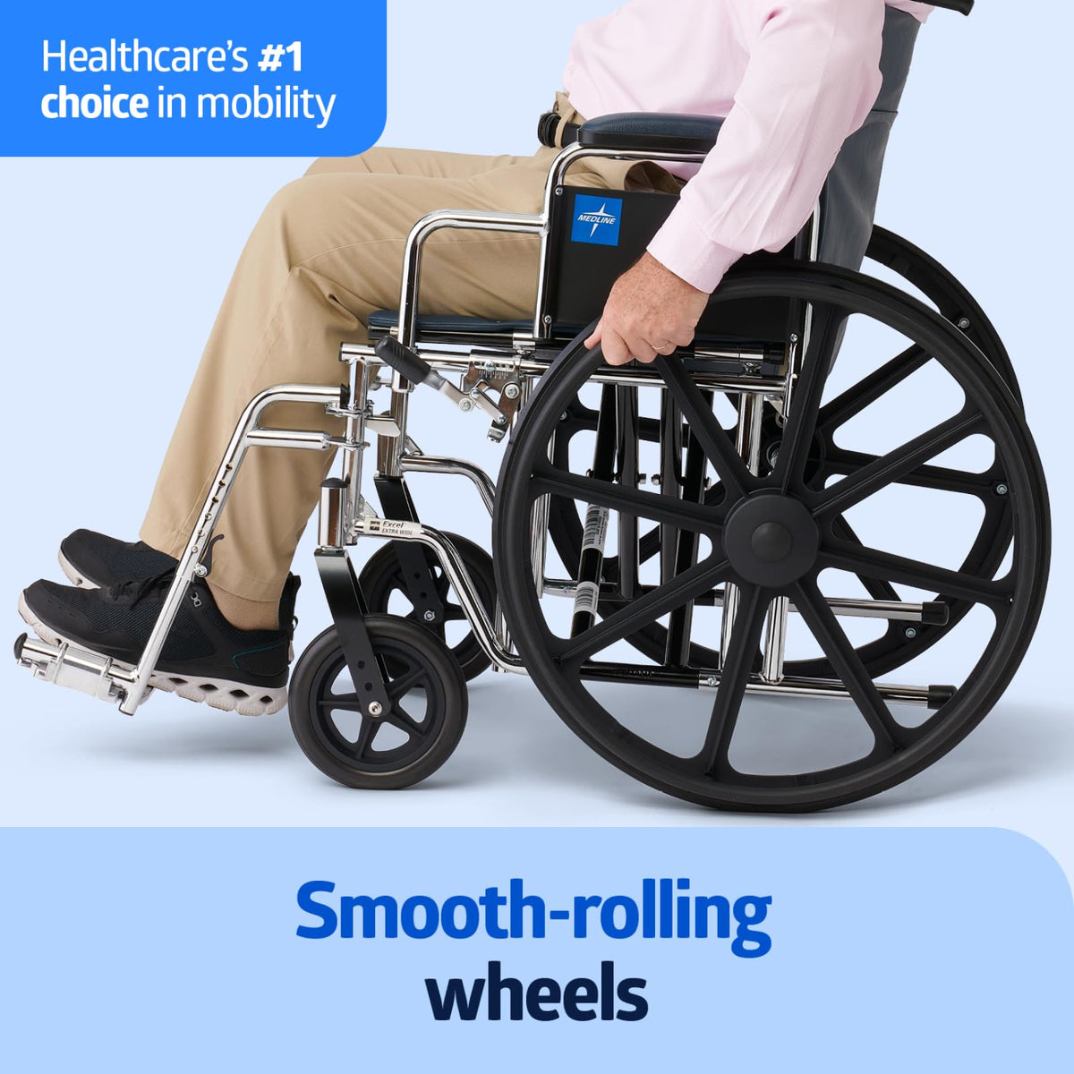 Extra-Wide Bariatric Wheelchair with 24" Wide Seat W922