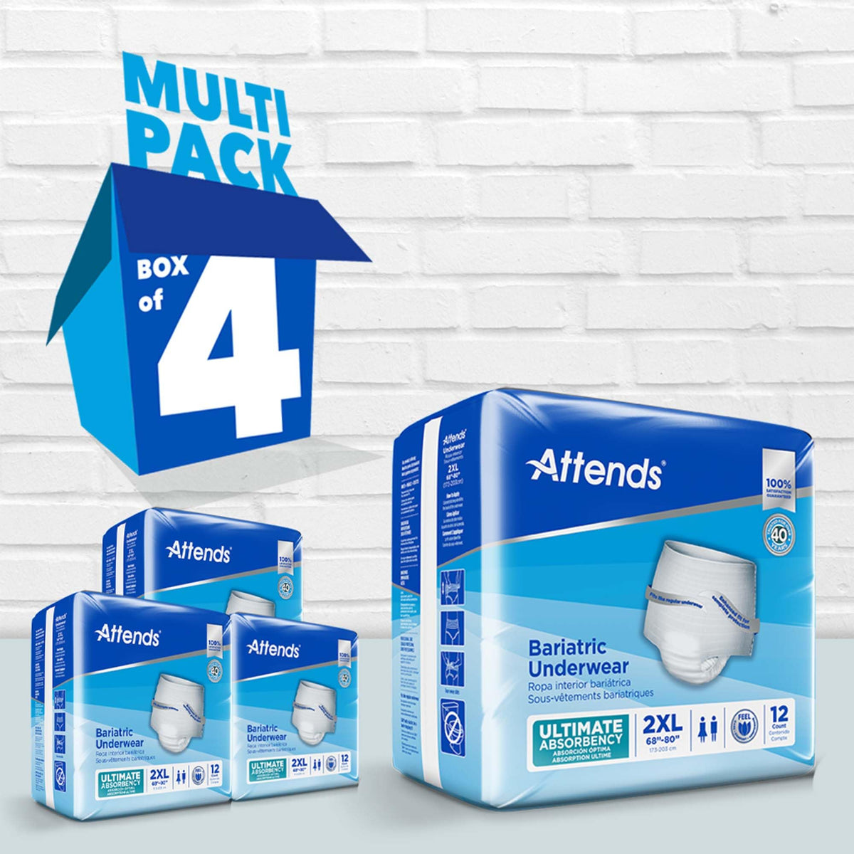 2X-Large Adult Incontinence Underwear, 12 ct Y57891