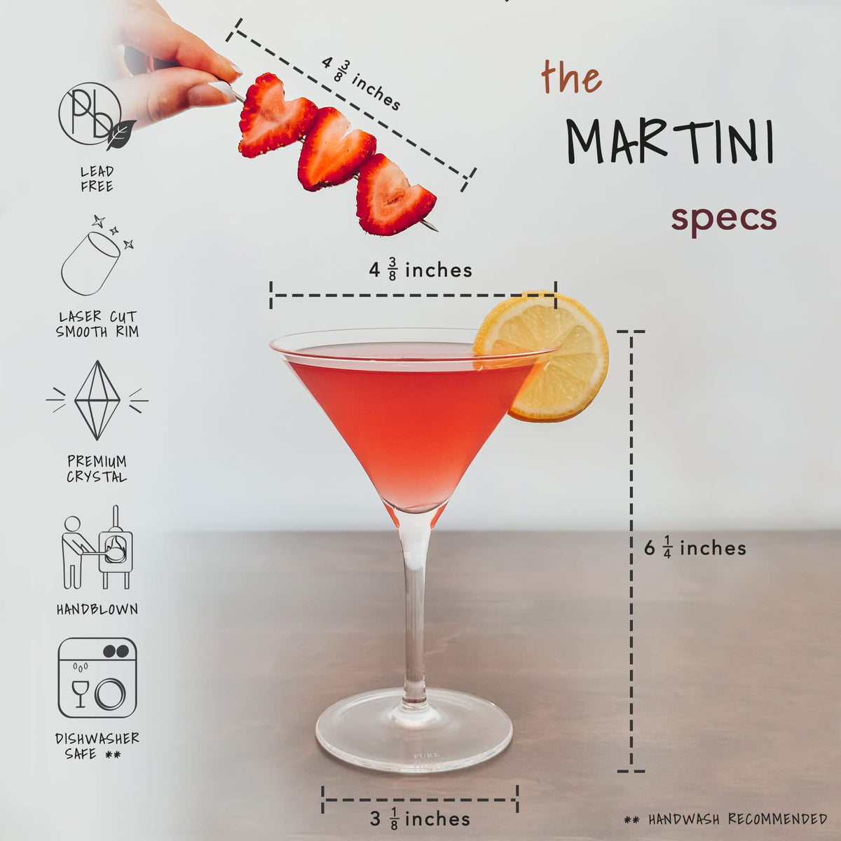 Martini Glasses Set of 4 U31912