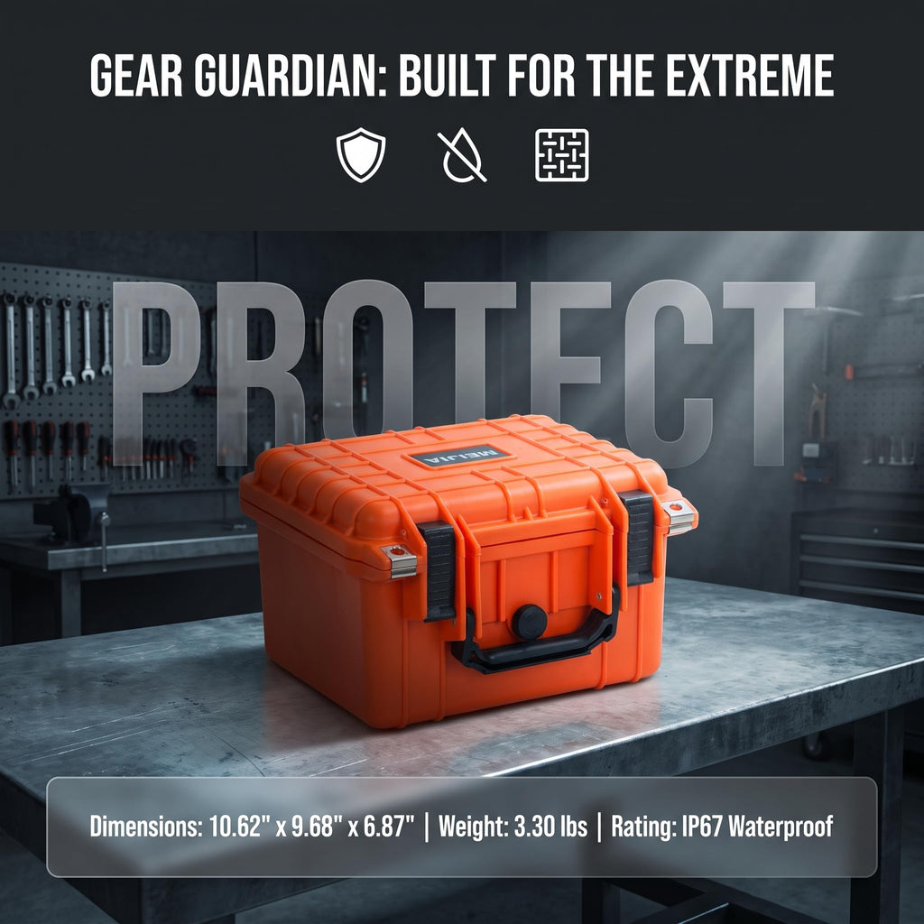 Portable IP67 Waterproof Camera Case with Customizable Foam R140143