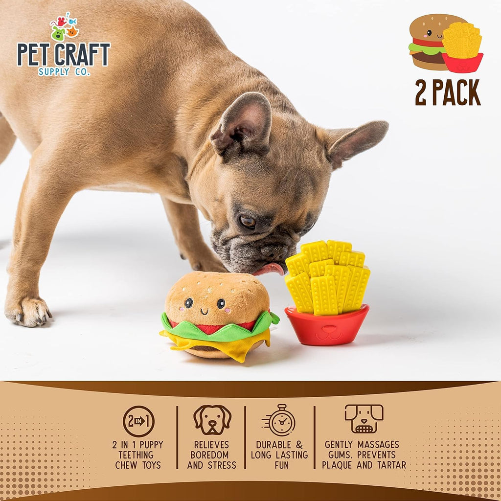 Nylon Squeaky Plush Dog Toys 2 Pack K734844