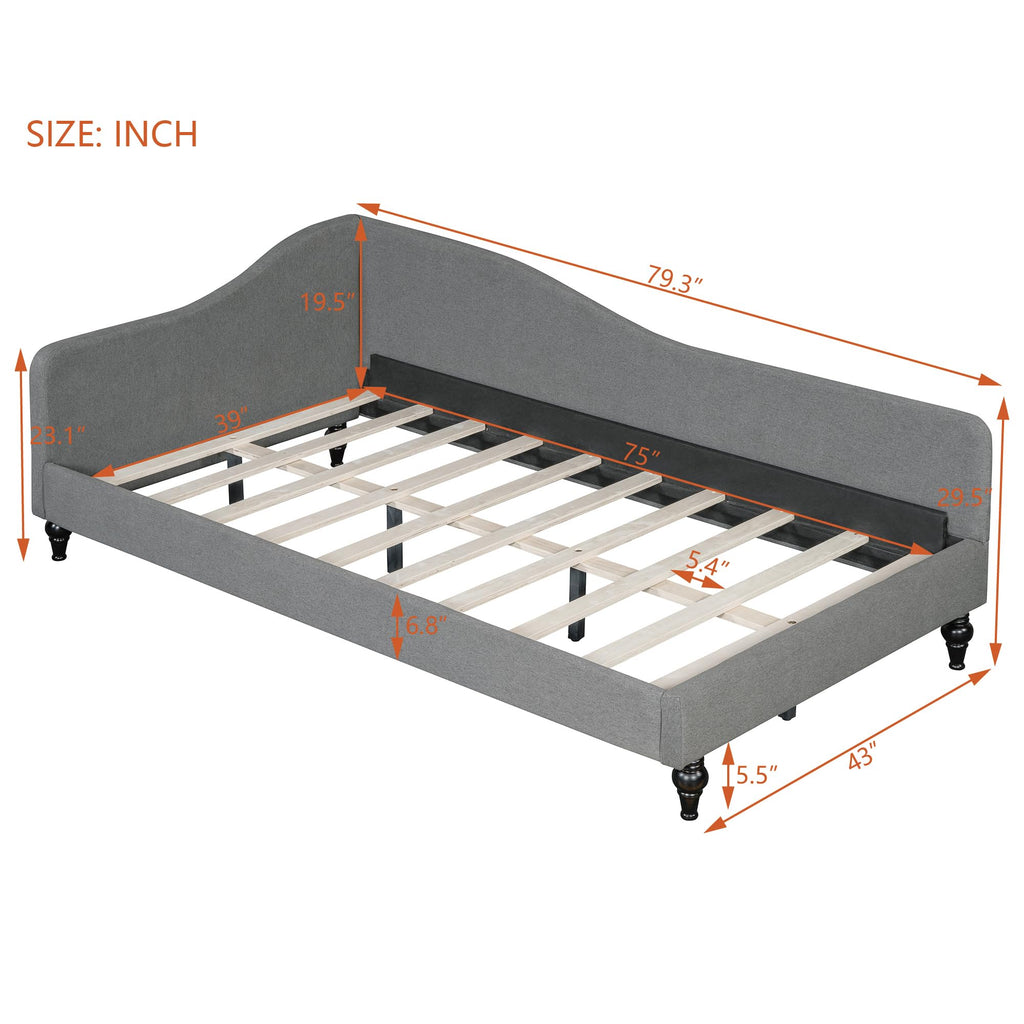 Twin Size Linen Upholstered Daybed O22351