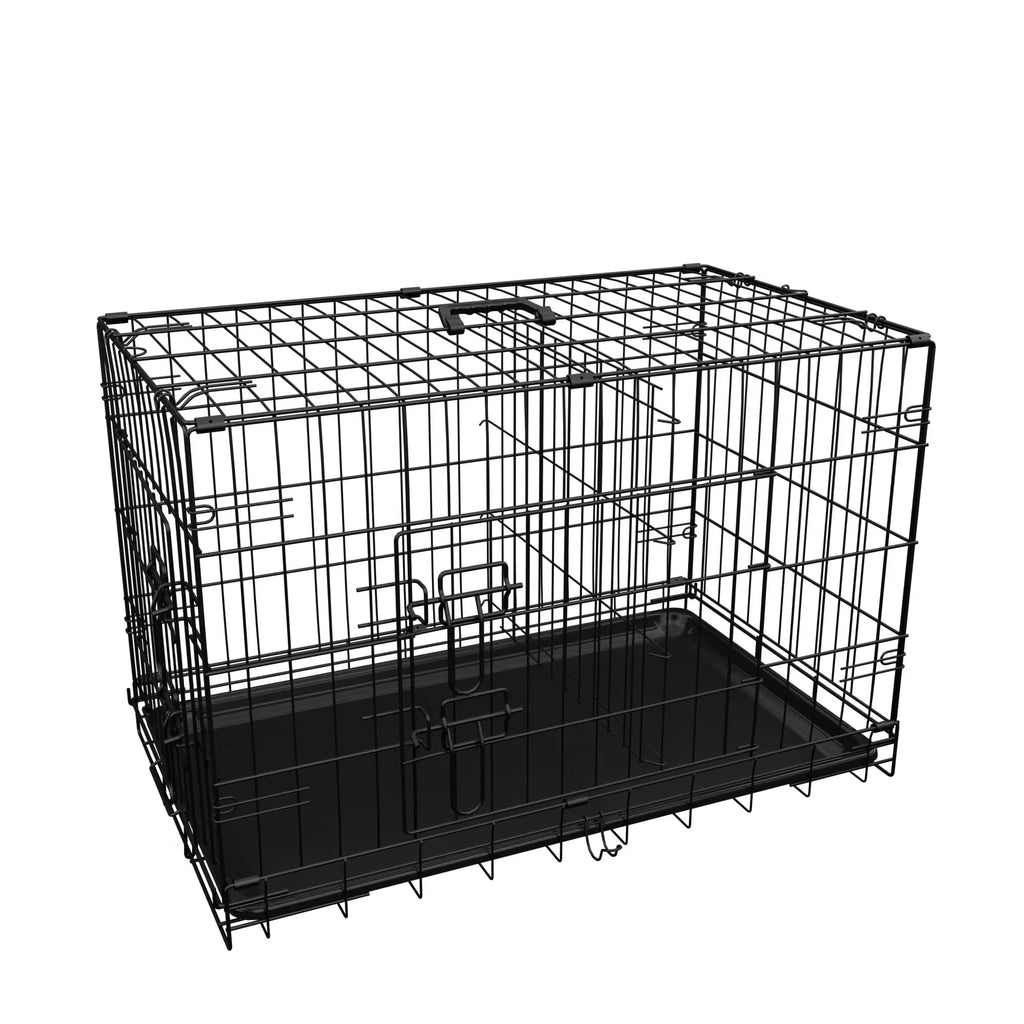 Foldable Metal Wire Dog Crate with Divider 48 Inch Z88272