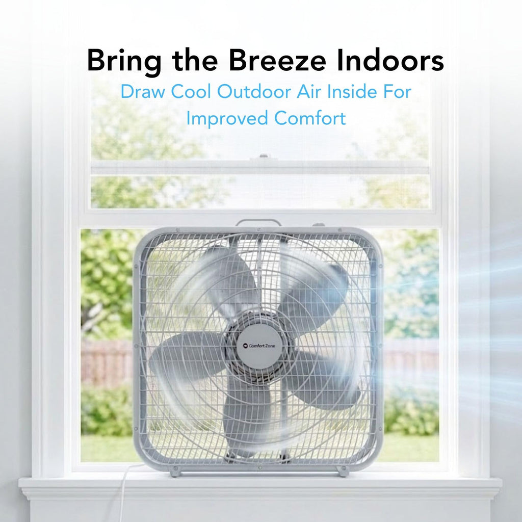 20 inch 3 Speed Box Fan with Carry Handle R5223