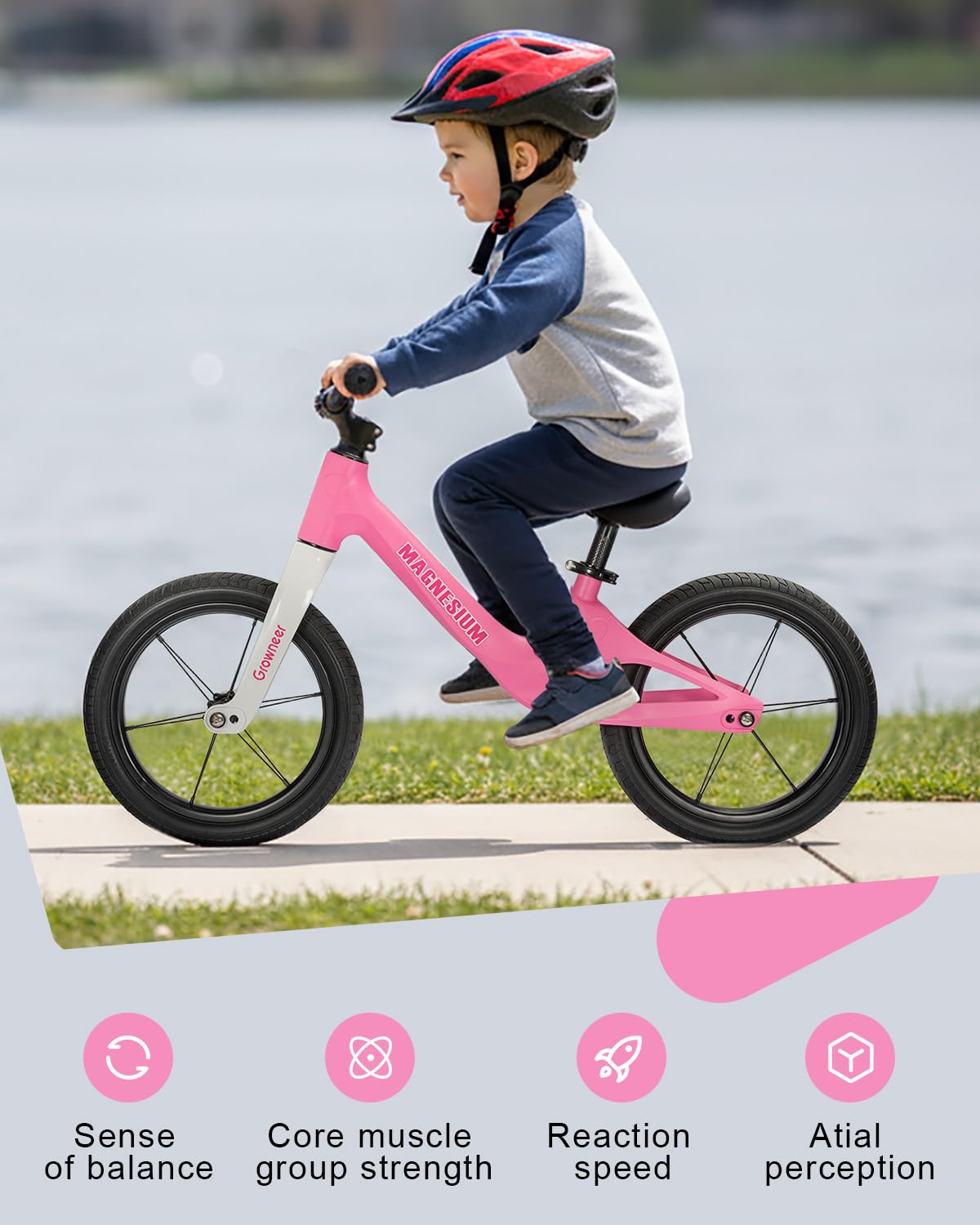 14 Inch Kids Balance Bike with Magnesium Alloy Frame J418803