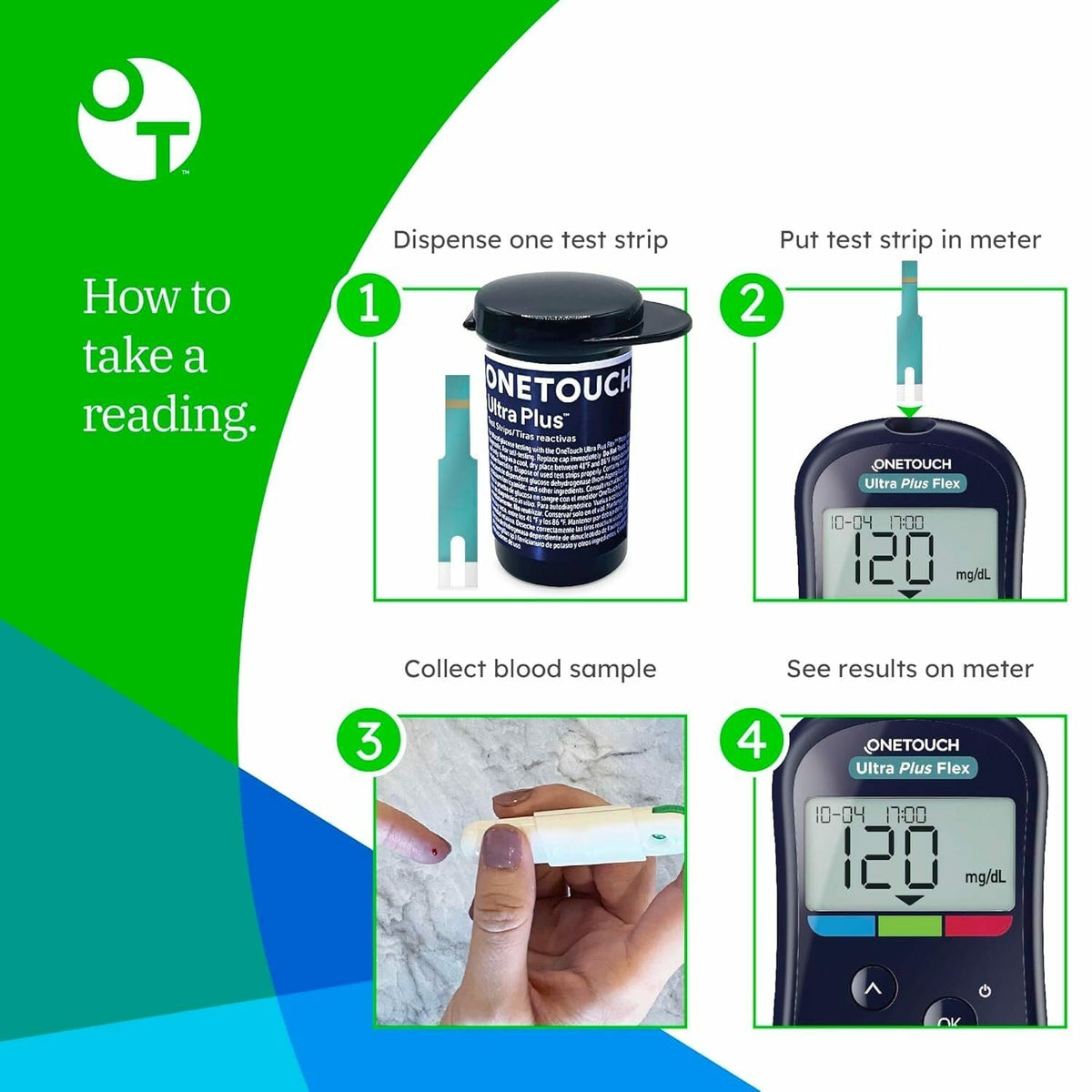Blood Glucose Test Kit with Meter, Strips, Lancets, Pouch Z66690