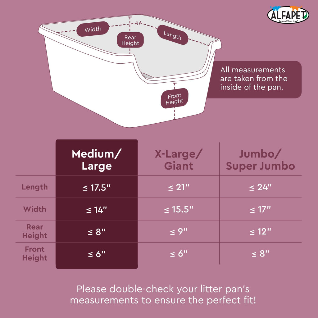 Cat Litter Box Liners Large 12 Count Tear-Resistant Waterproof H516851
