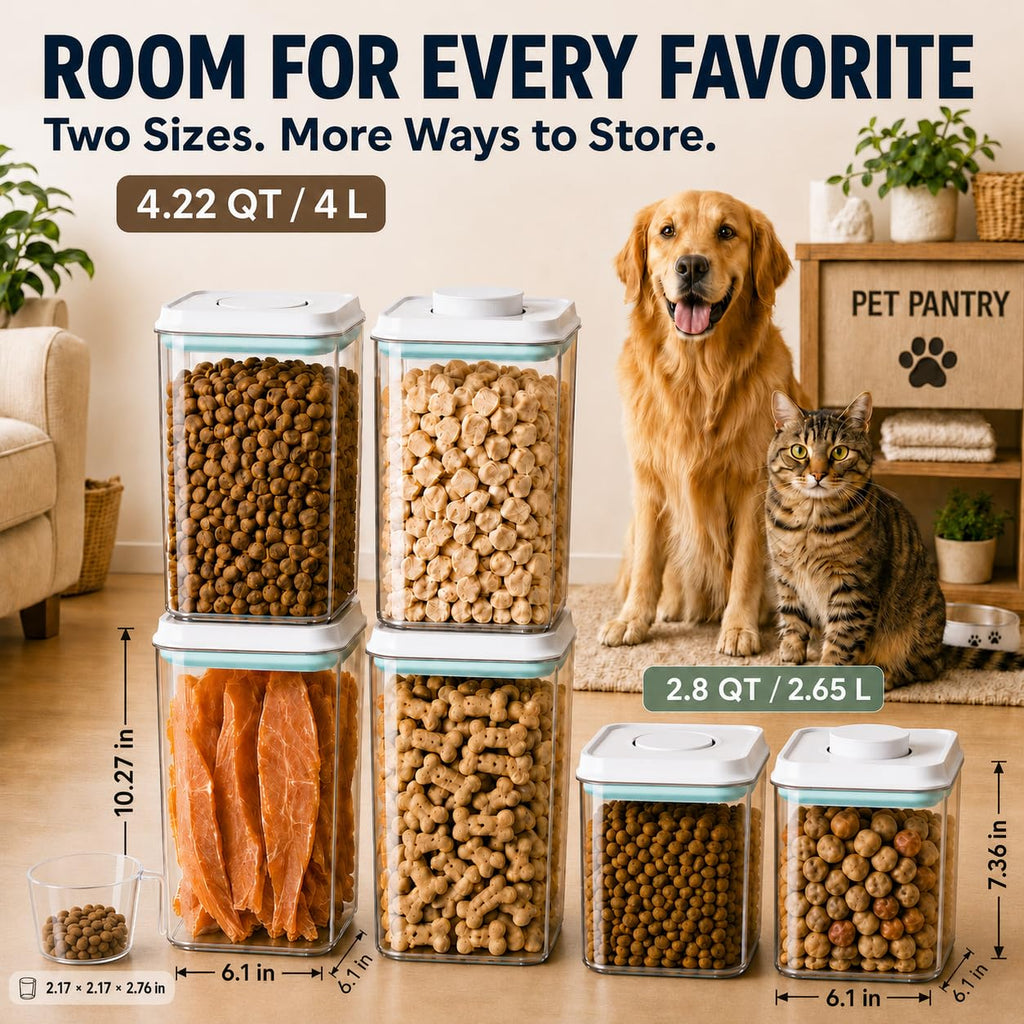 Airtight Dog Food Storage Container with Scoop Z93143