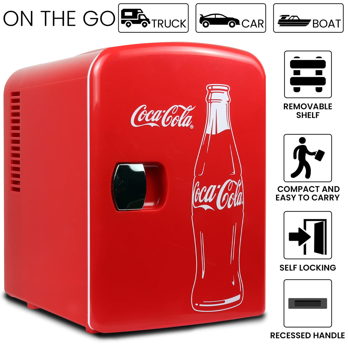 Red 6 Can Mini Fridge Y957419